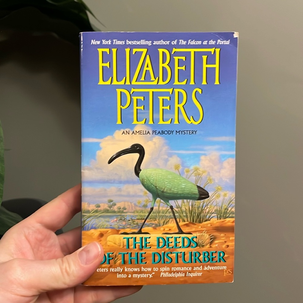 Vintage 2001 Novel Book Fiction The Deeds of the Disturber Elizabeth Peters